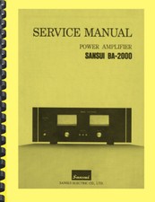 Amplificatore di potenza Sansui BA-2000 MANUALE DI SERVIZIO