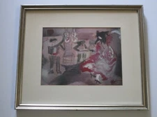 ESTHER GILMAN PAINTING EXHIBITED ABSTRACT EXPRESSIONISM MUSIC AND DANCE MODERN