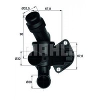 Mahle Original Thermostat, Coolant TI 7 87