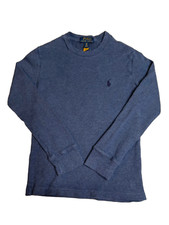 Polo Ralph Lauren Crewneck Boys S 8 Faded Blue Pullover Sweater 2021 Collection