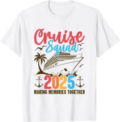 Cruise Squad 2025 Summer Vacation Family Group Matching T-Shirt
