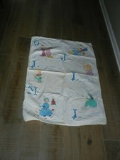 NUSERY RHYMES HAND MADE QUILT 54" X 30"