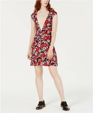 Women's Free People Key To Your Heart Floral Minidress, Size Large - Red $98
