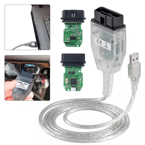 Mini VCI J2534 Car Fault Diagnostic Tools Cable V18.00.008 For Toyota TIS US