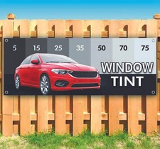 WINDOW TINT Banner Advertising Vinyl Flag Sign Many Sizes CAR, AUTOMOTIVE