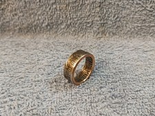 1982 Kennedy Half Dollars size 9 coin ring handmade mixed metals  B 