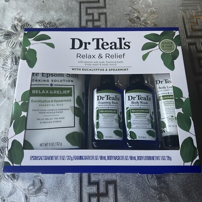 BN Dr Teal's Relax-Relief Eucalyptus -Spearmint Epsom Salt, Bath, Wash , Lotion