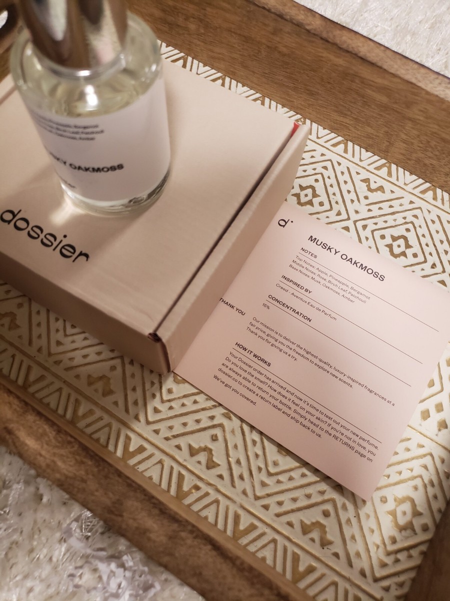 MUSKY OAKMOSS perfume Dossier mens fragrance for Aventus EDP Eau