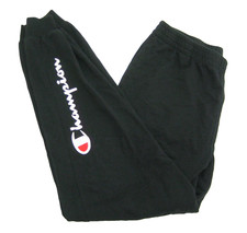 CHAMPION Boy's Size XL Black Athletic Jogger Pants Sweatpants Pockets Logo