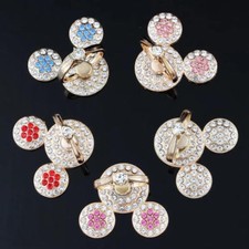 Universal 360 Rotating Finger Ring Stand Holder For Cell Phone - Crystal Stone