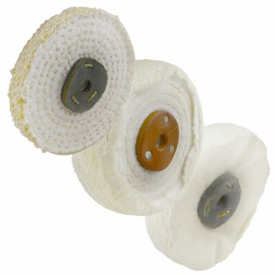 4'' Coarse / Medium / Fine Polishing Mop Buffing Pad Metal Scratch Removal