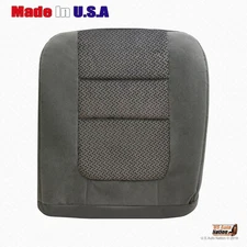 2001 Ford F-450 F-550 XLT DRIVER Side Bottom Replacement Cloth Seat Cover Gray