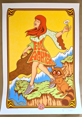 Jermaine Rogers Foo Fighters NYC 2024 Poster Signed AP Artist