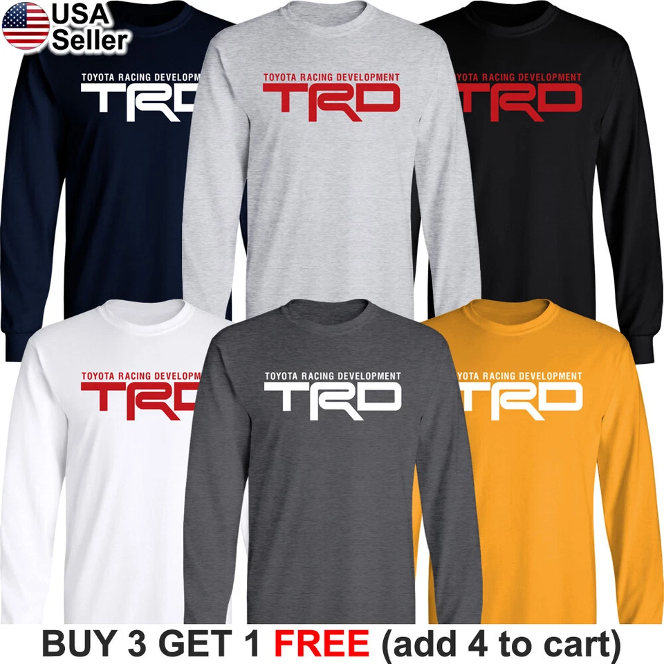 Camiseta Larga TRD Toyota Racing Development Camión Deportivo Coche Supra Tacoma Tundra Foto 2 de 4