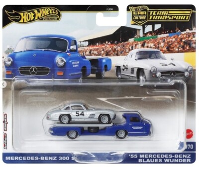 Hot Wheels Mercedes Benz 300 SL & 55 Blaues Wunder FLF56