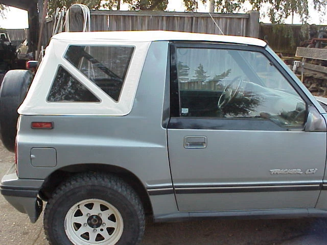 Blanco 86-94 Suzuki Sidekick Geo Chevrolet Tracker repuesto techo blando  Foto 3 de 4