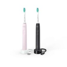 PHILIPS HX3675/15 KIT SPAZZOLINO ELETTRICO SONIC SERIE 3100 NERO ROSA CONF 2 Pz.