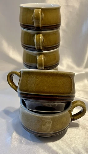 Denby Rochester Mug Stoneware Set Of 6 Made In England