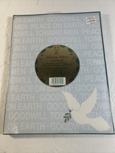 Vintage Z GRAFIX~100 Sheets 8.5"x11" HOLIDAY PAPERS for LASER & INJET Peace - Picture 2 of 6