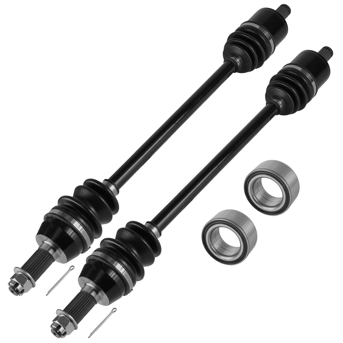 Caltric Front Left & Right CV Joint Axle & Bearing For Polaris