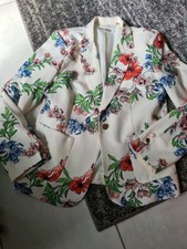 Madison Summer Floral Design Jacket Size S 38"