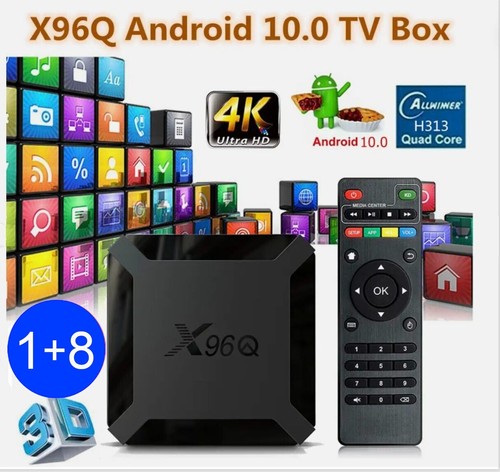 NEW X96Q Android 10 Quad Core HD 4K Media smart TV Box Player PC Dual WiFi /mxq