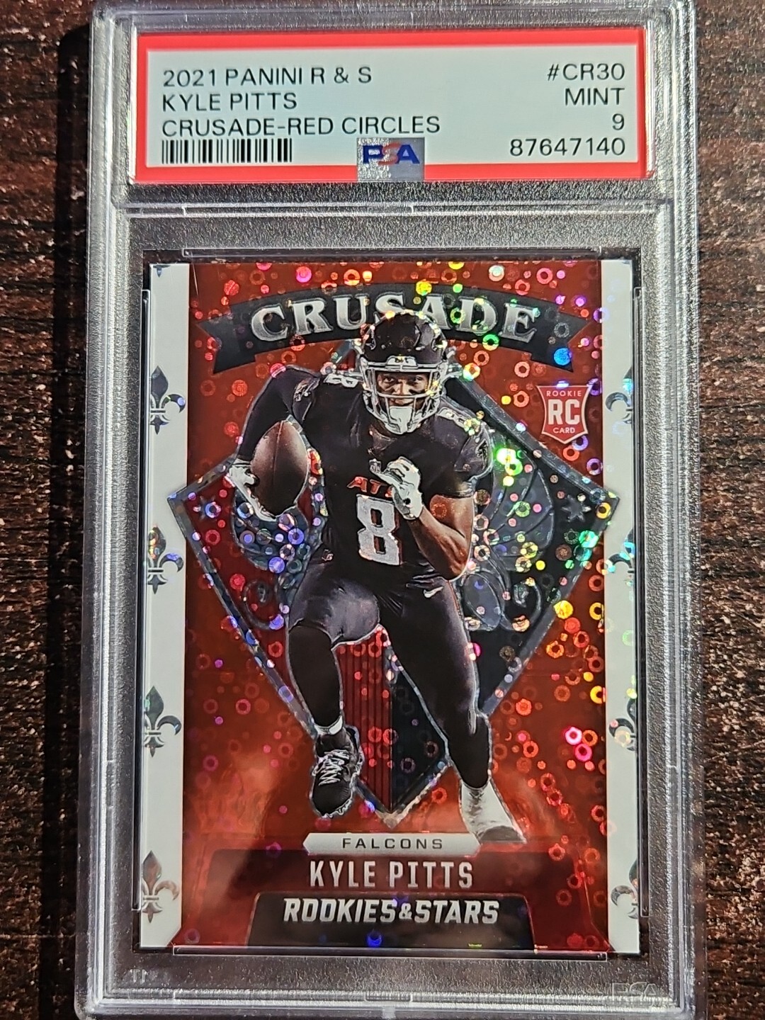Kyle Pitts Panini Rookies & Stars Crusade #CR30 Red Circles