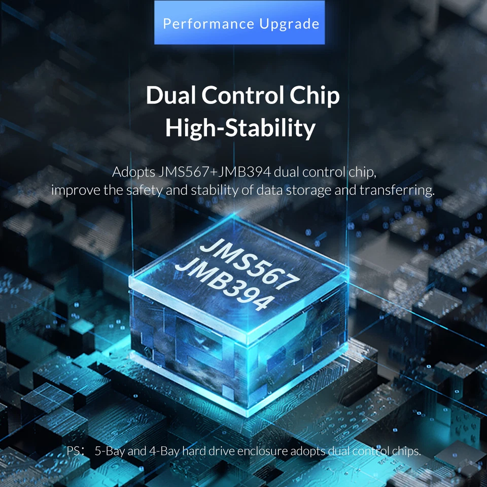 Orico 5Bay USB3.0 External Hard Drive Enclosure + RAID for 2.5/3.5 SATA HDD 80TB - Image 2 of 4