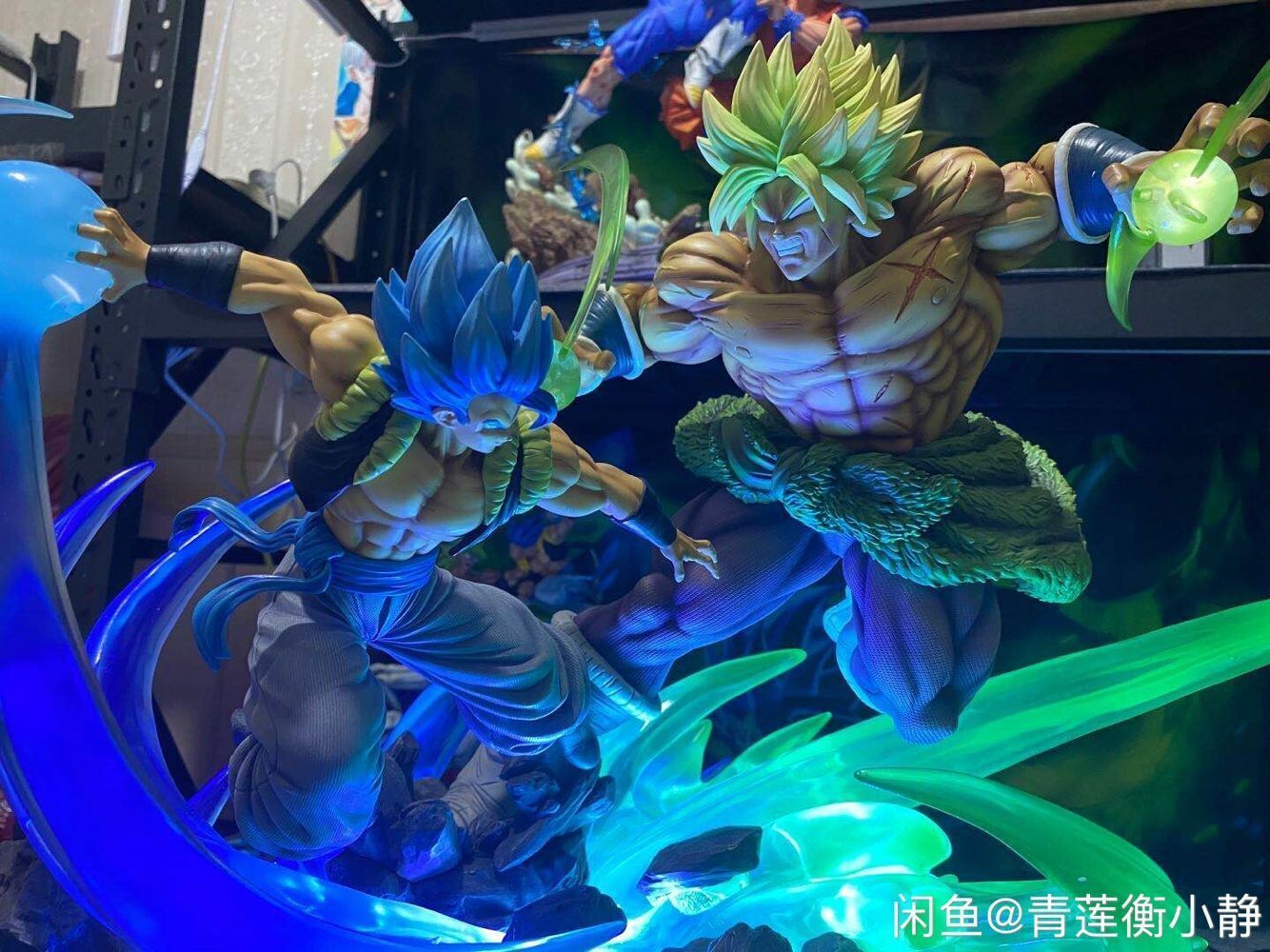 Dragon Ball Super Gogeta Blue Vs Broly Ssj Gogeta Broly 3D Printed