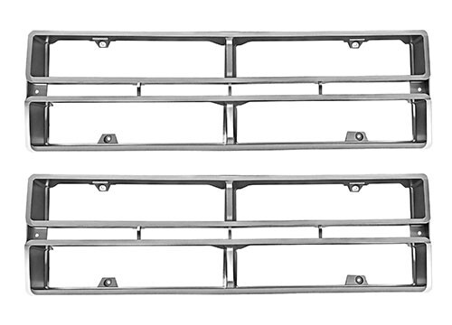 1971-72 Ford Pickup Truck Grille Insert Silver - Pair New Dii - Picture 1 of 1