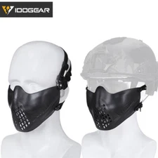 IDOGEAR Pilot Tactical Half Face Mask Airsoft Mask FAST Helmet Paintball Hunting