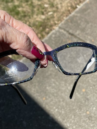 Jean Lafont Eyeglass Frames Blue-Purple/Paris Variation 2030 49-23-133 France - Picture 9 of 12