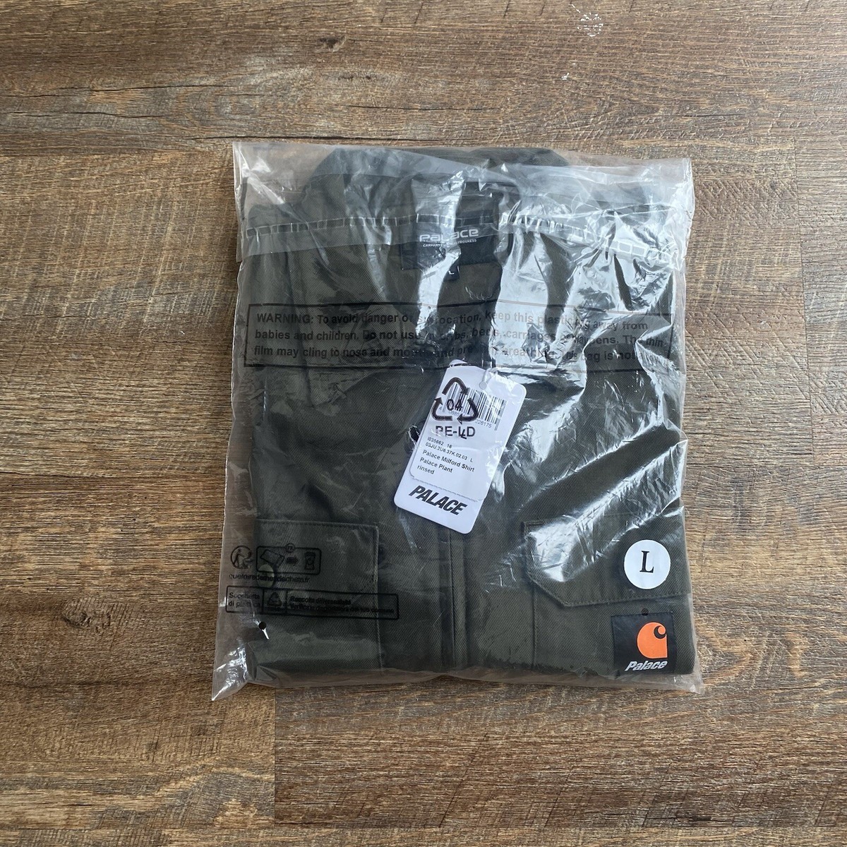 Palace Carhartt WIP Milford Zip Up Shirt Plant Green Size Palace Carhartt WIP Milford Zip Up Shirt Plant Green Size