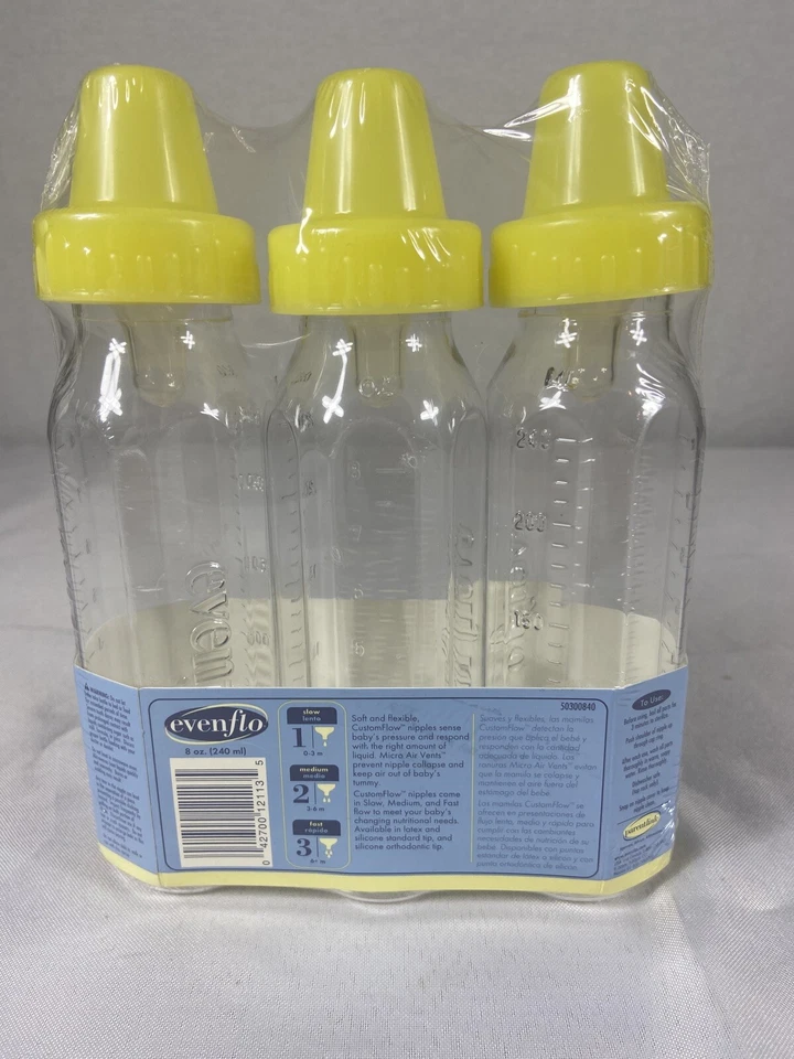 Juego de 3 pezones de silicona Evenflo Classic flujo lento Foto 3 de 4