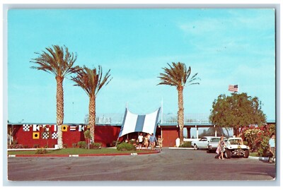 Havasu City Arizona Postcard Nautical Inn Lake Near Airport 1960 Vintage Antique