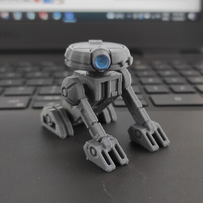 Custom 3D printed T3-M4 Droid for 3.75 Inch Fig Unpainted Vintage Collection