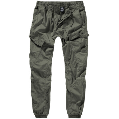 Brandit Ray Vintage Trousers Elasticated Summer Outdoor Cargo Men's Casual Olive