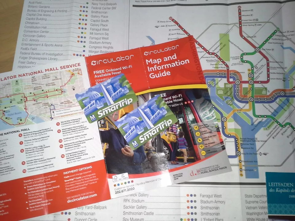 ⭐2x Washington 27$ SmarTrip Card Metro Airport Bus Free Sightseeing USA U S Bahn