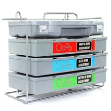 900PC O-Ring Washer Assortment Kit Set Rubber & HNBR SAE & Metric Oring w/Rack