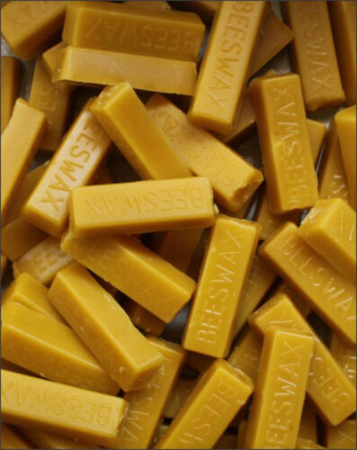 1-1 Oz Bars Of Real 100% Pure American Beeswax Filtered Blocks Never Cut or Dyed