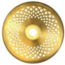 3.5" RD. Perforated Solid Brass Vase Cap for Lamp Fixtures Other Crafts