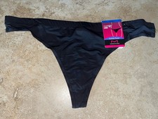 Nwt Maidenform DMBTTG Barely There Invisible Look Thong Black XL 8