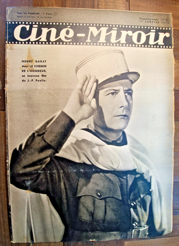 1940 Frankreich, Zeitschrift Vorkrieg Cine-Miroir IN Harry Garat-Rif.12