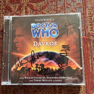 SIGNED x 3 Dr Who Davros Audio 2CD pts 1 & 2 BIG FINISH Doctor Who