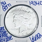1934 D BU UNCIRCULATED SILVER PEACE DOLLAR AUTHENTIC U.S.MINT RARE KEY DATE 6622