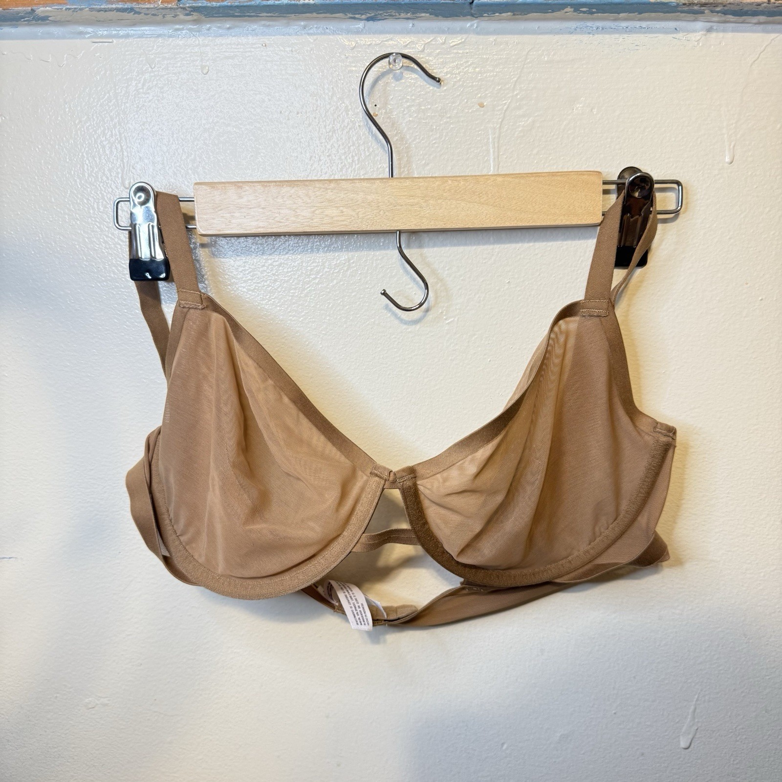 Auden Sheer Unlined Demi Coverage Sheer Underwire… - image 1