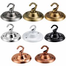 Ceiling Rose Hook Plate 75mm Antique Vintage Light Fitting Base for Pendant Lamp