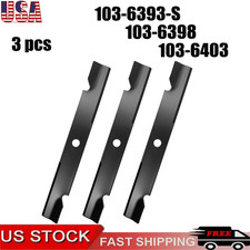 Set 3 Blades For Exmark 60 Mower Deck OEM 103...