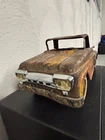 VINTAGE  Tonka Patina Rusty Stepside Pick Up Truck, Pressed Steel