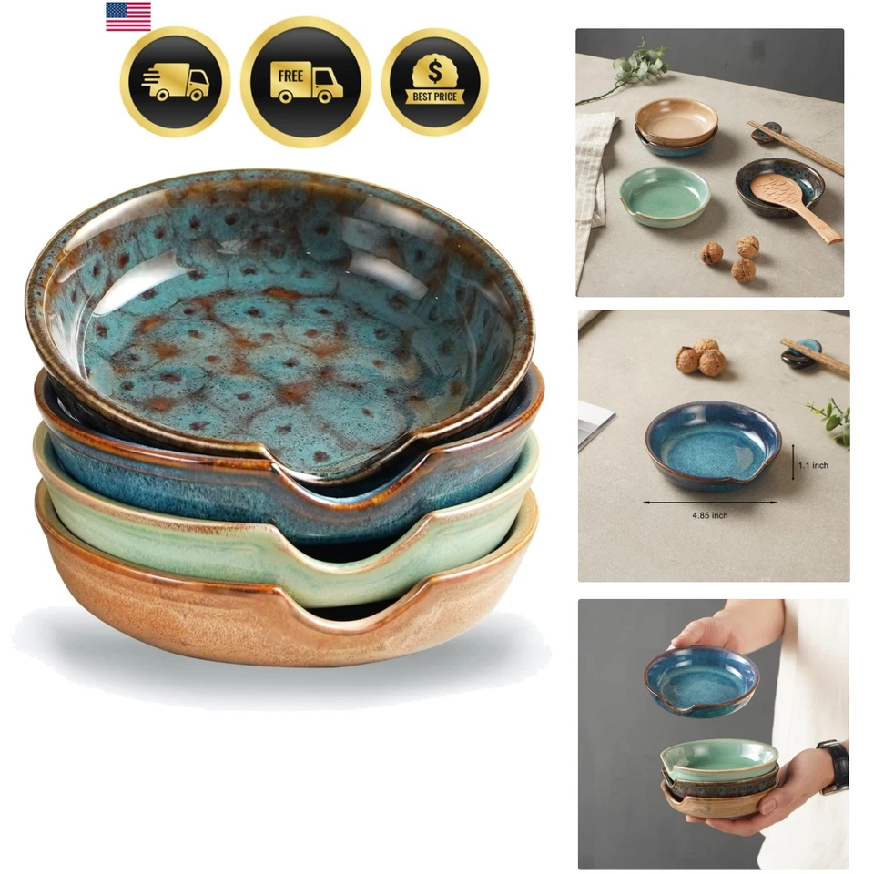 Ceramic Spoon Rest for Stove Top, Utensil Rest for Kitchen Counter, Spoon Hol... - Imagen 1 de 4